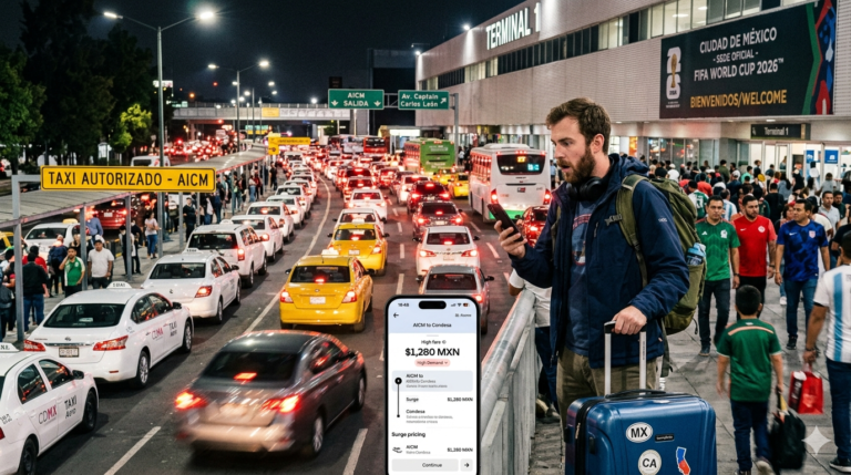 Llegar a la Ciudad de México para el Mundial 2026 podría implicar gastar hasta 900 pesos y pasar más de una hora en el tráfico antes de llegar a tu destino.