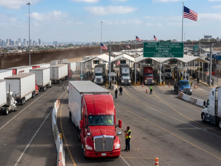 Comercio transfronterizo entre México y Estados Unidos crece 23.4% en abril