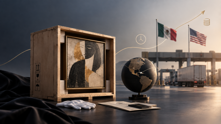 Logística de obras de arte entre México y EU se encarece hasta 14% por fricción comercial